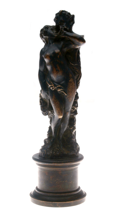 Bronzas skulptūra „Elfs ar meiteni”
