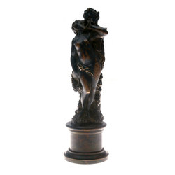 Bronze sculpture 'Elf with a girl'