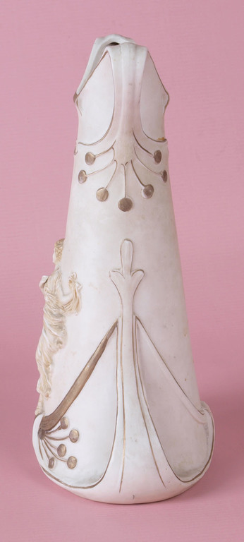 Art Nouveau biscuit vase