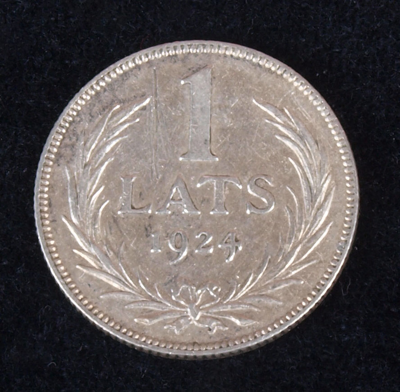 Sudraba vienlatnieka monēta - 1924.g. 