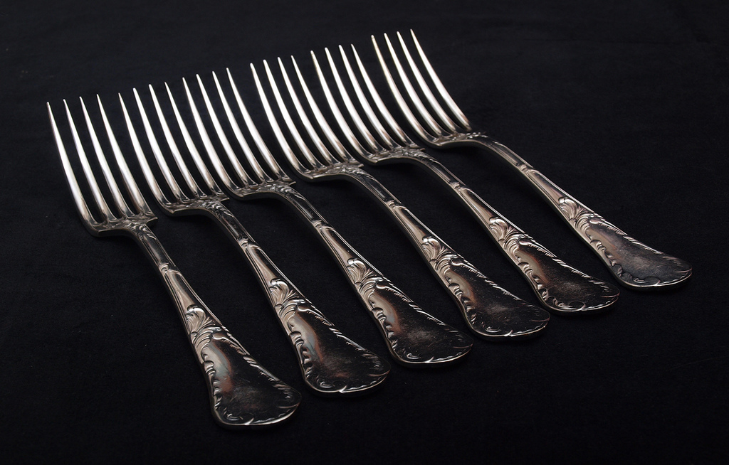 Silver plated forks 6 pcs.
