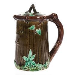 Earthenware mug with lid „Напейся но необлейся”