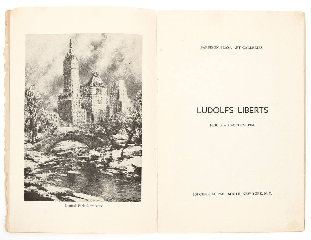 Exhibition catalog of paintings from Ludolfs Liberts
