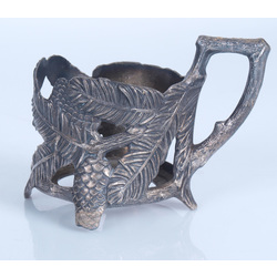 Silver-plated cup holder
