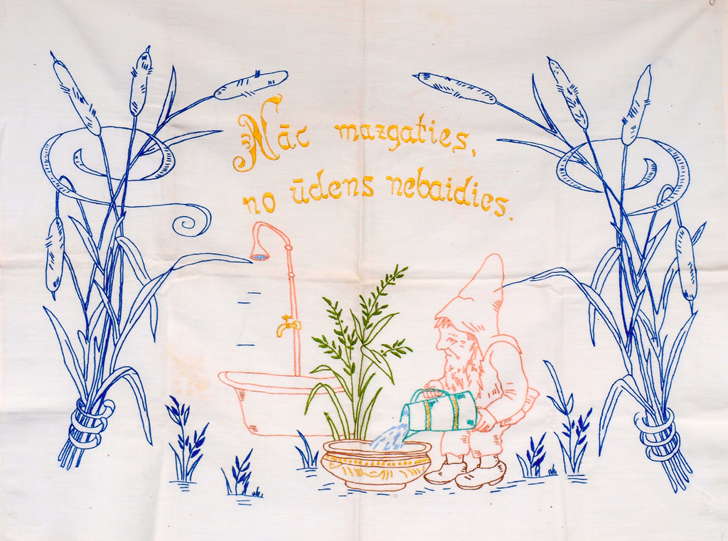Decorative embroidery Come wash