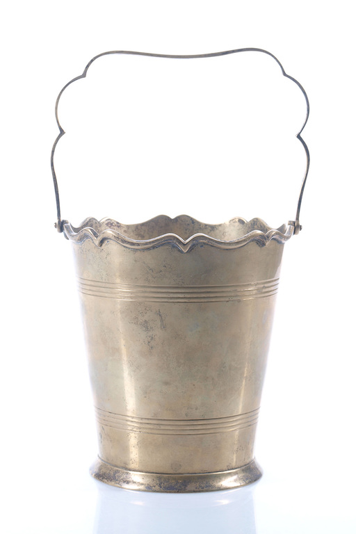 Metal bucket for champagne