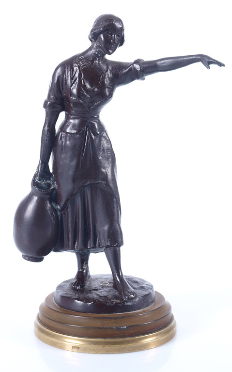 Colored spelter figure