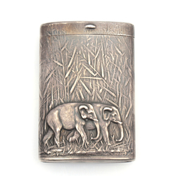 Silver pocket ashtray 