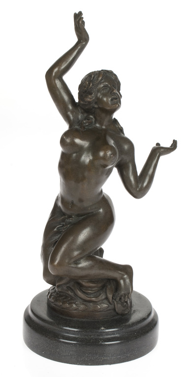 Art Nouveau style bronze figure 