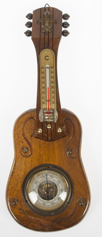Wooden barometer 