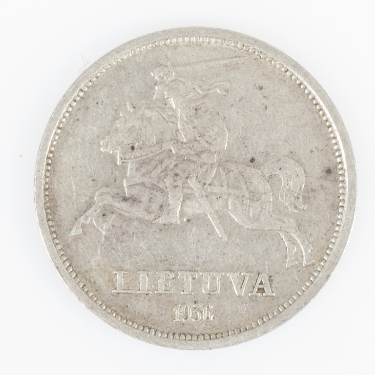 Lietuvas 5 litu monēta, 1936.g.