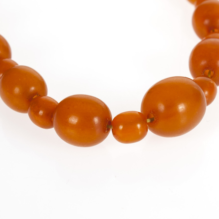 Molten amber necklace