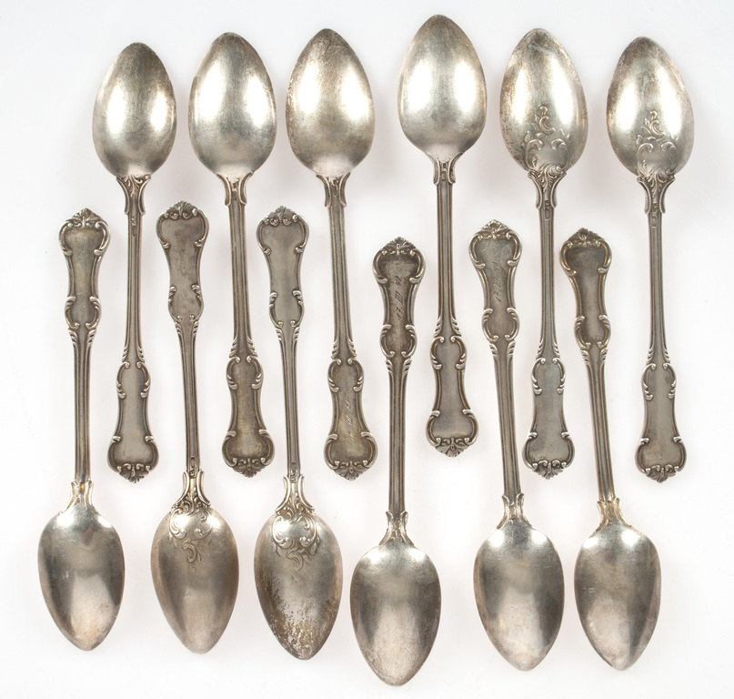Silver spoon set (12 piec.)