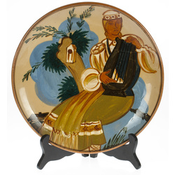 Керамическая тарелка после эскизa Романa Сути