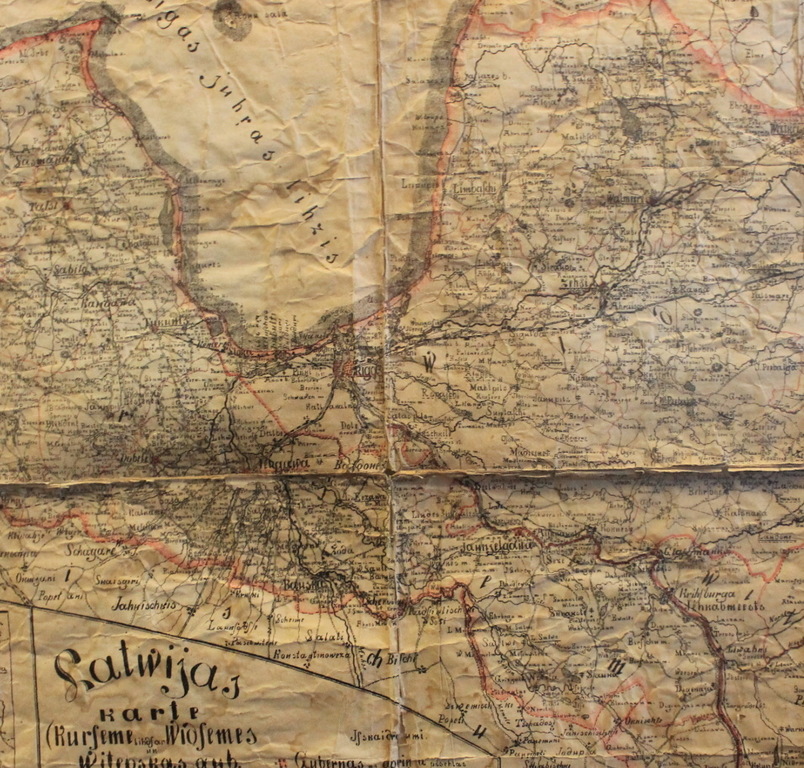 Latvian map