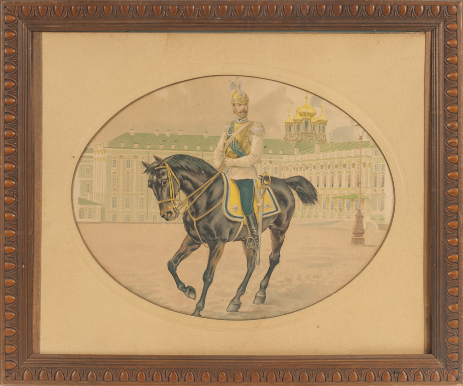 Император Николай Александрович В форме Лейб-гвардии Кирасирского Его Величества полка