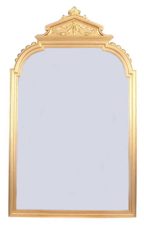 Spogulis zeltītā rāmī