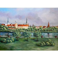 Вид города Риги