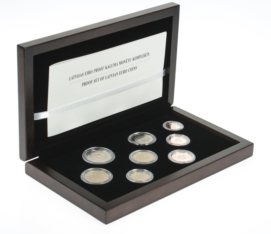 Latvian Euro forged coin set