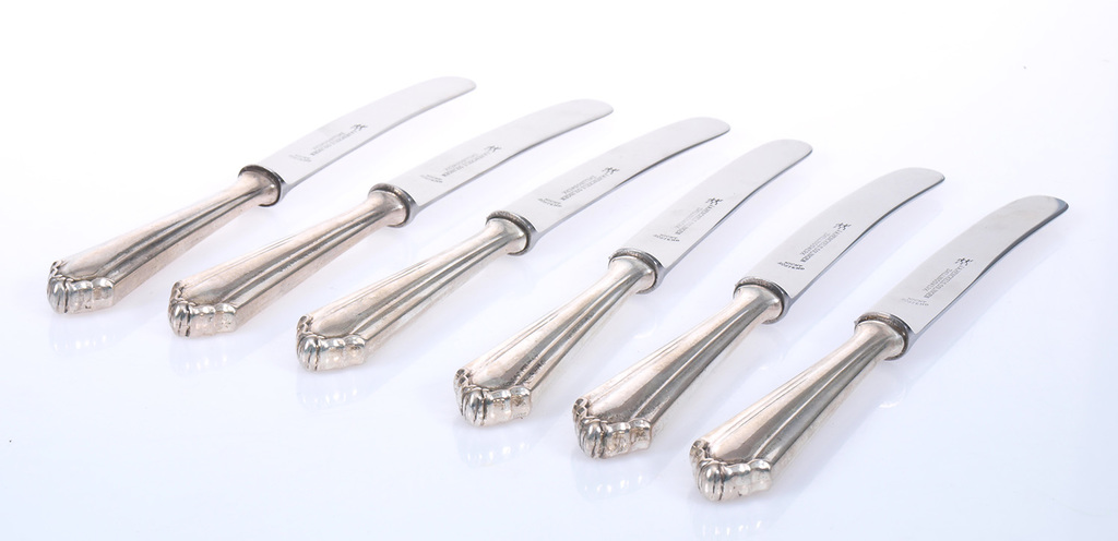 Silver cutlery set for 6 persons