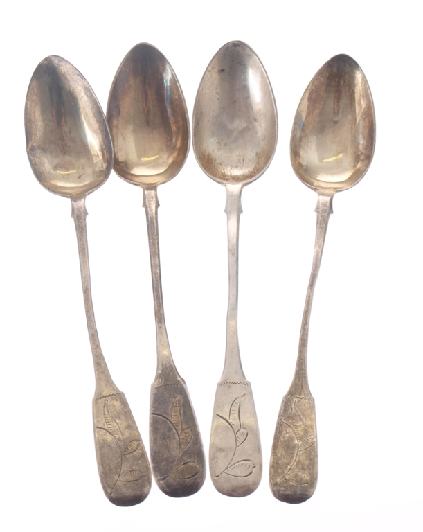 Silver spoons - 4 pcs