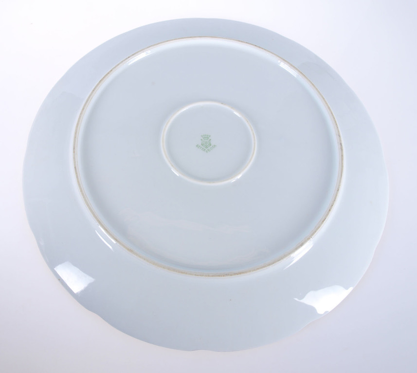Porcelāna deserta šķīvju komplekts(6 šķīvji, 1 lielais servējamais šķīvis)