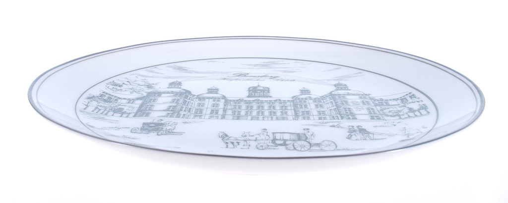 Porcelain wall plate 