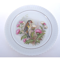 Porcelain wall plate “European Goldfinch”