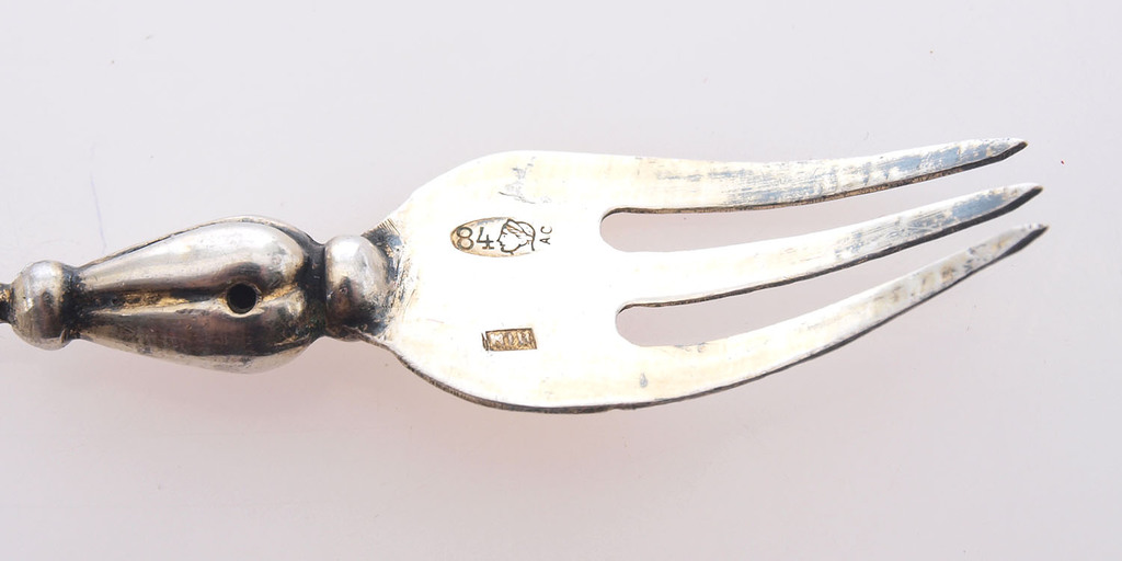 Silver serving fork