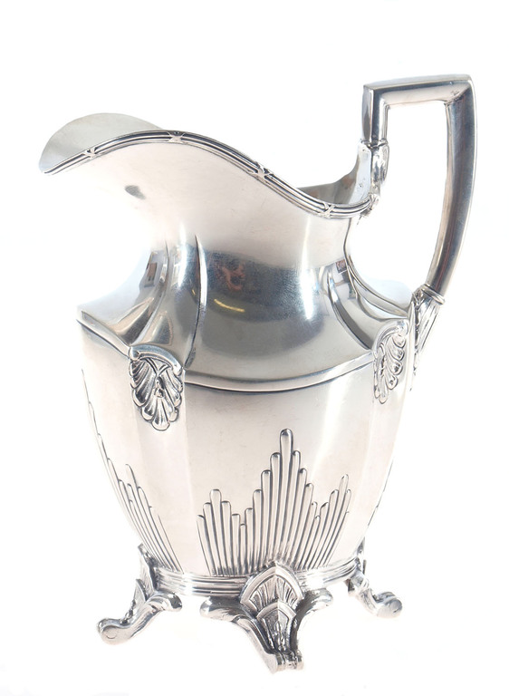 Art Nouveau silver milk pot