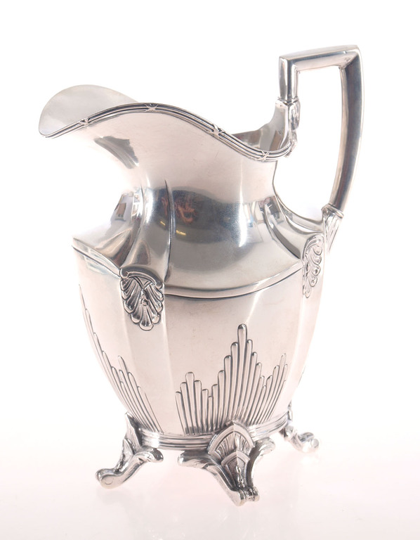 Art Nouveau silver milk pot