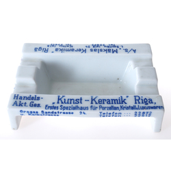 Porcelain ashtray with advertising “A / S 