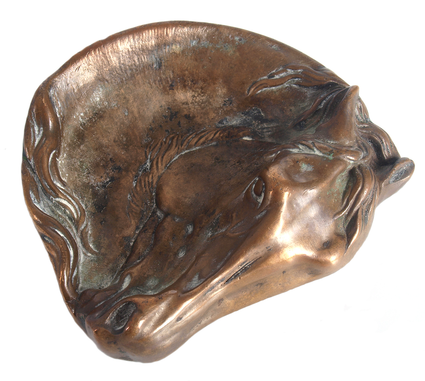 Bronze ashtray “Horse head”