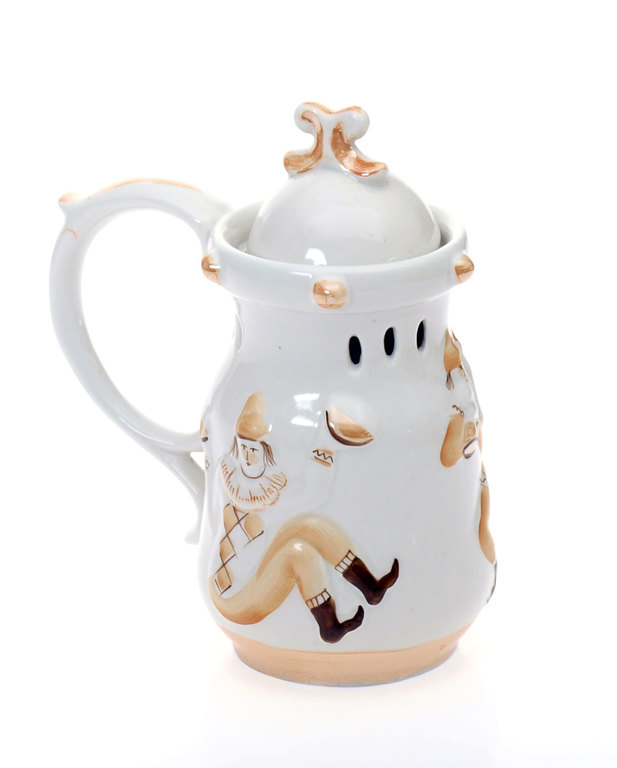 Decorative porcelain pitcher