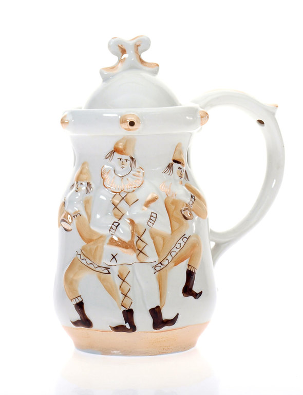Decorative porcelain pitcher