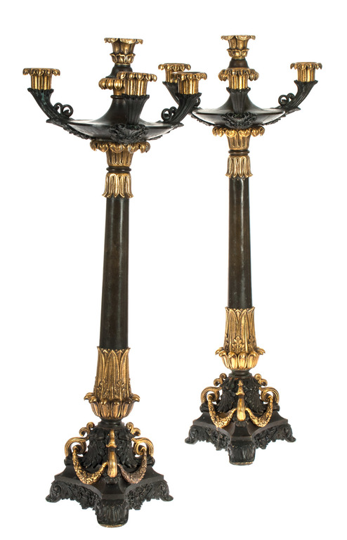 Couple od Bronze candlesticks 