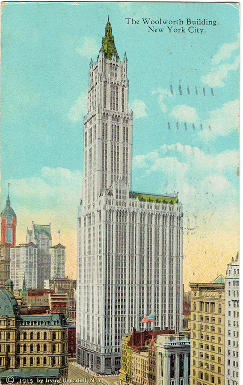 Postcard “The woolworth building, New York city”