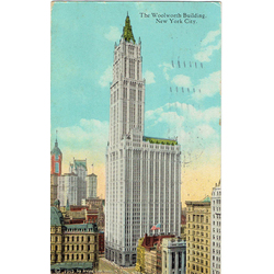 Postcard “The woolworth building, New York city”