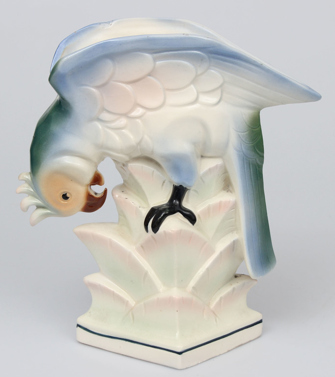 Porcelāna figūra-vāze „Papagailis”