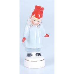 Porcelain figurine „Girl in the red gloves”