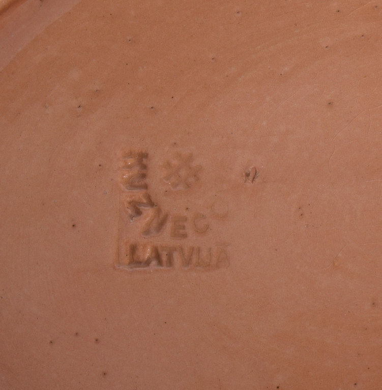 Jūgendstila keramikas šķīvis