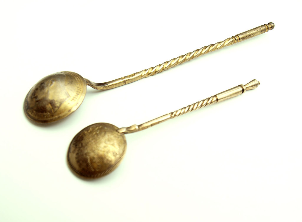 Silver spoon set (2 pcs.)
