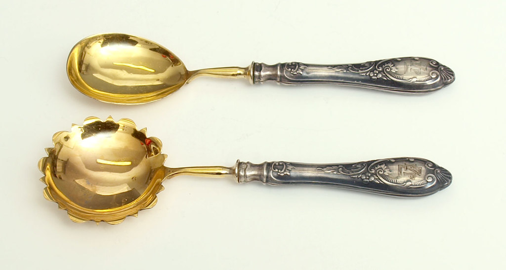 Silver spoon set (2 pcs.)