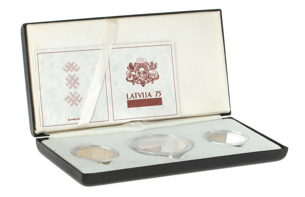 Coin set “Latvia 75” (3 pcs.)