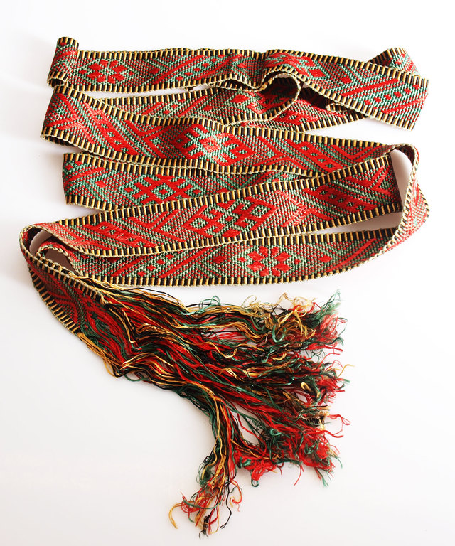 Latvian folk costume belt