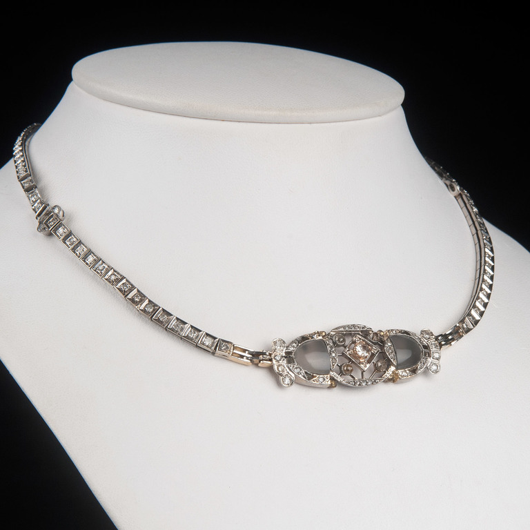 Necklace with brilliants and diamonds  
