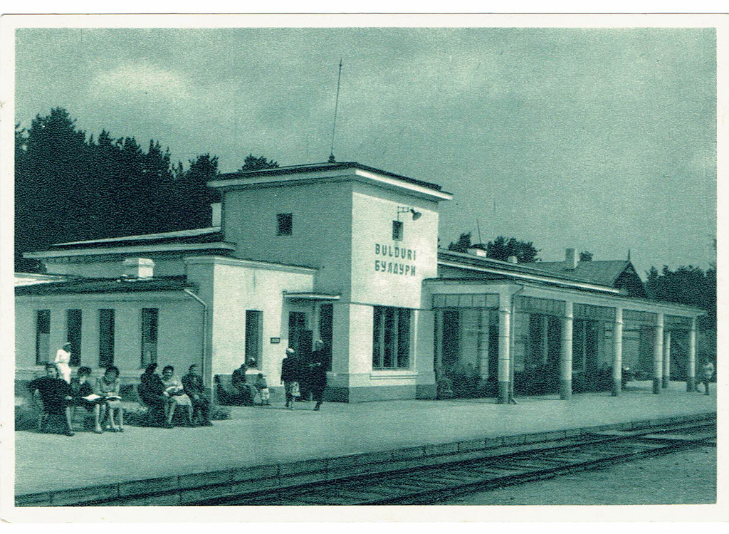 Postcard „Bulduru station”