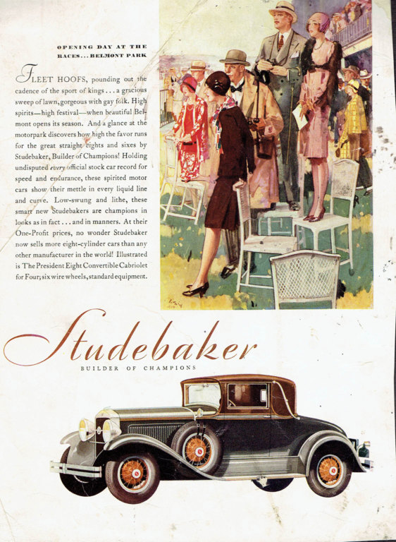 Pекламные плакаты старинных автомобилей