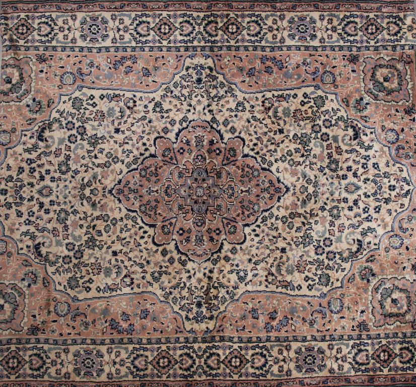 Silk hand-woven rug