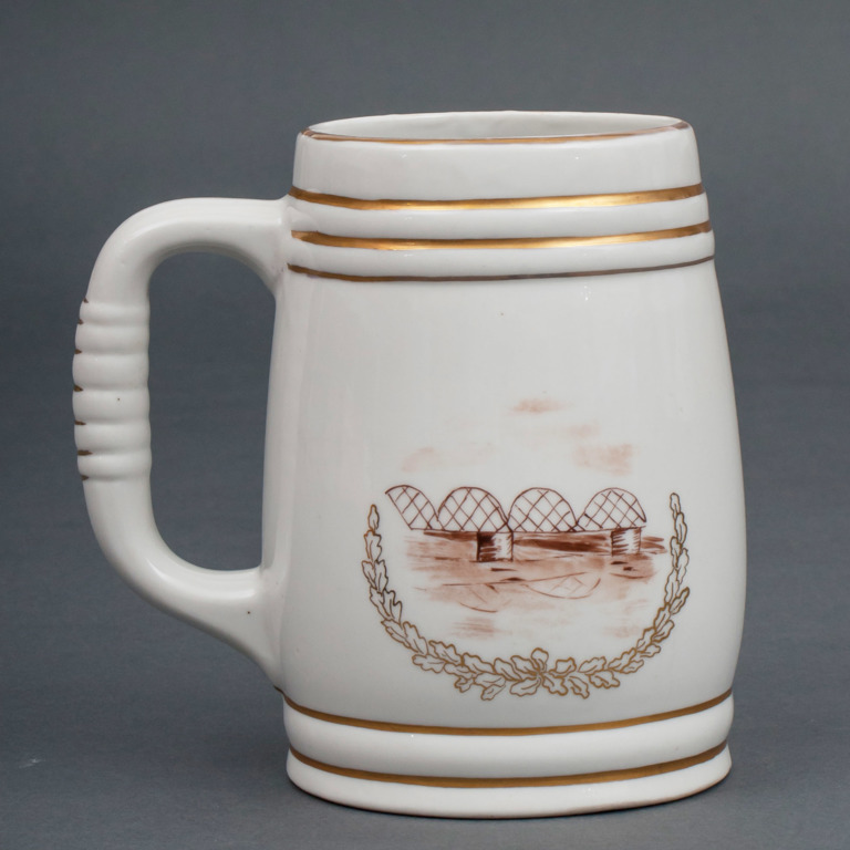 Porcelain beer cup “Riga”